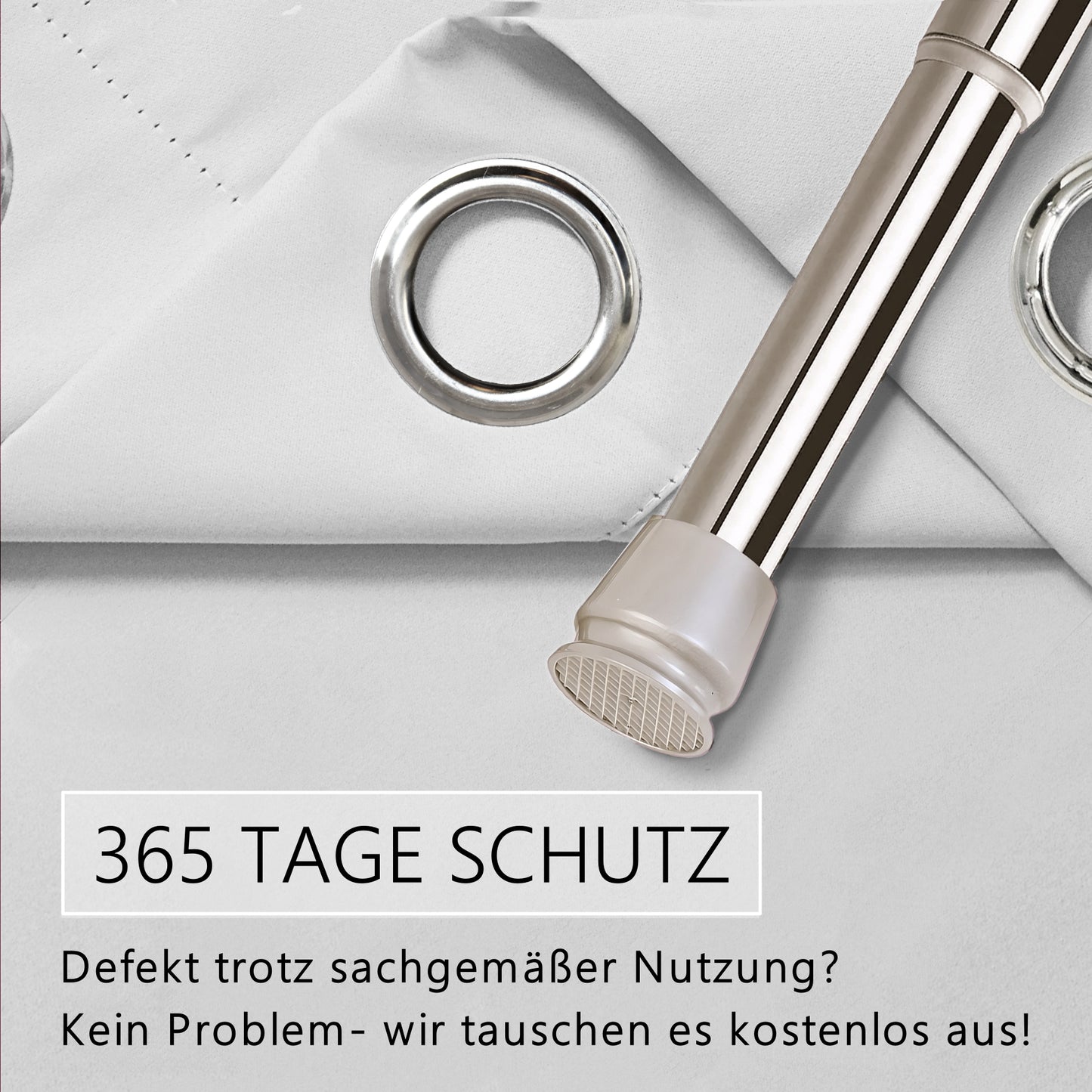 Türvorhang & Stange silber