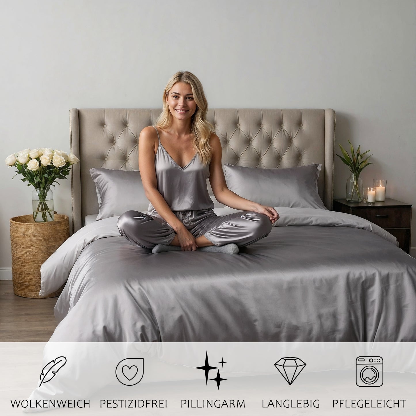 Wendebettwäsche Satin & Mikrofaser