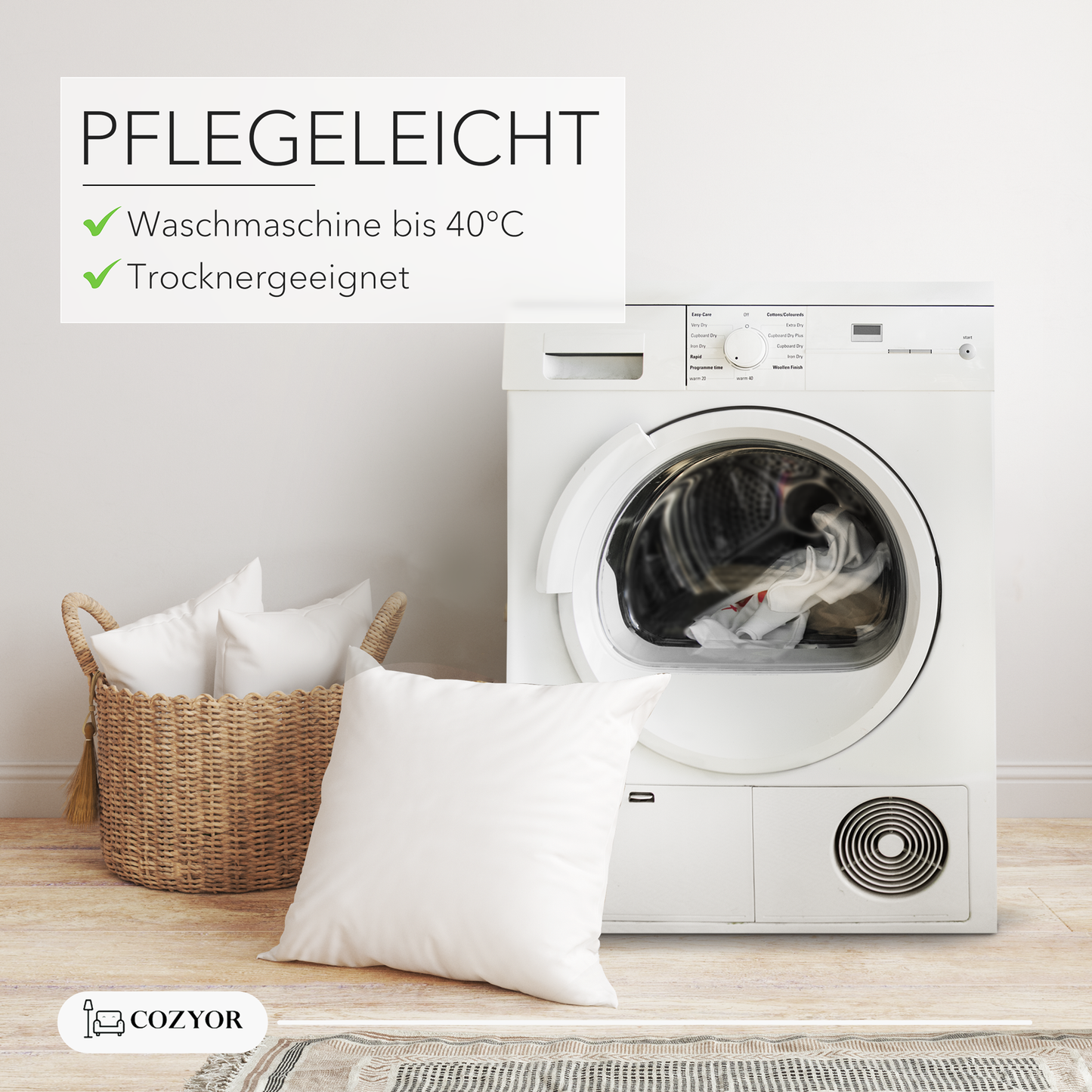 Sofakissen allergikerfreundlich