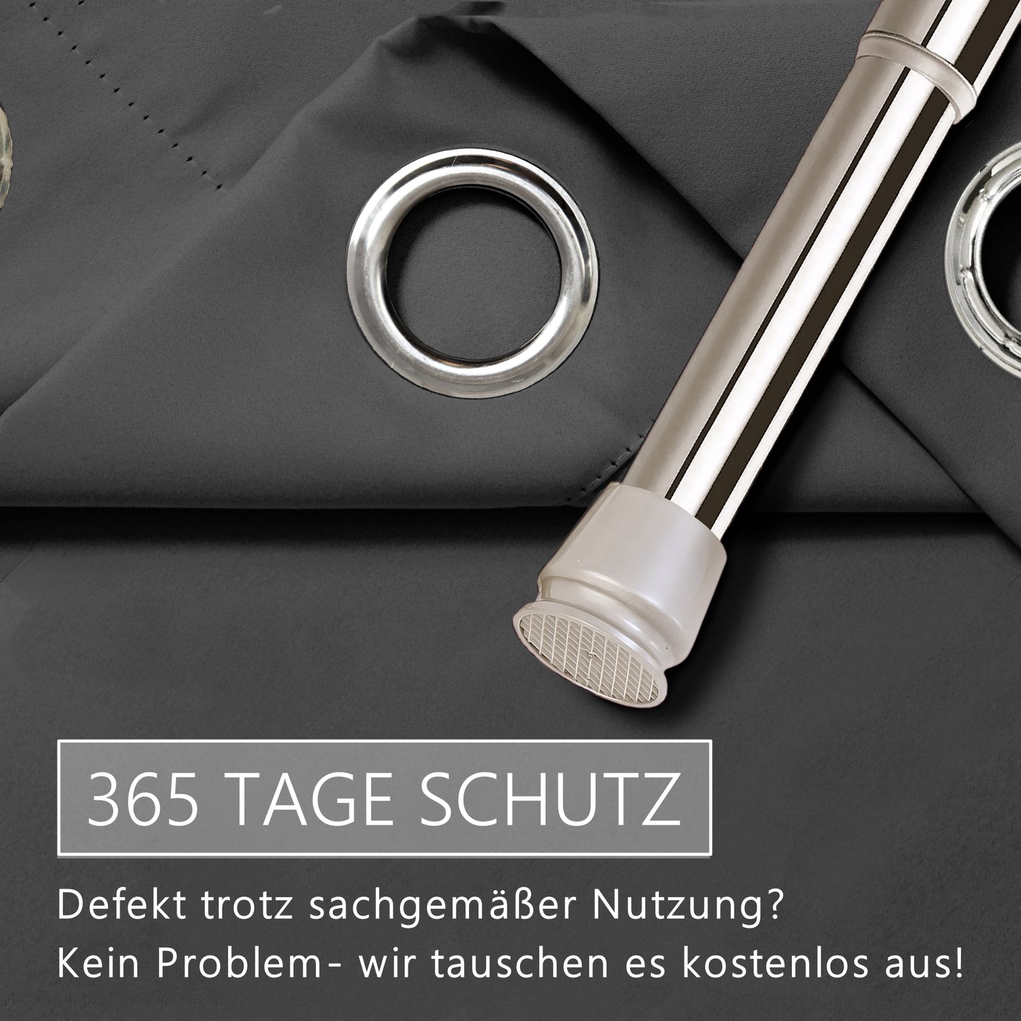 Türvorhang & Stange silber