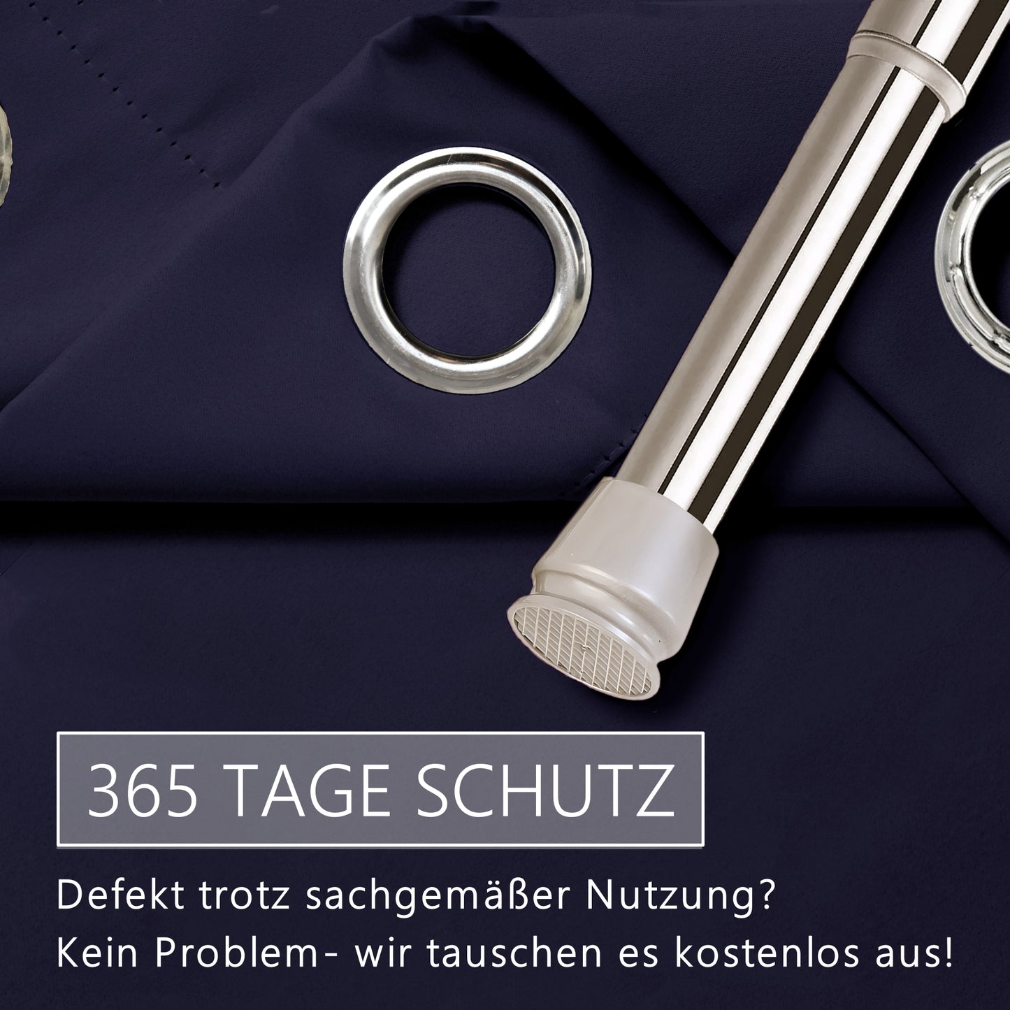 Türvorhang & Stange silber