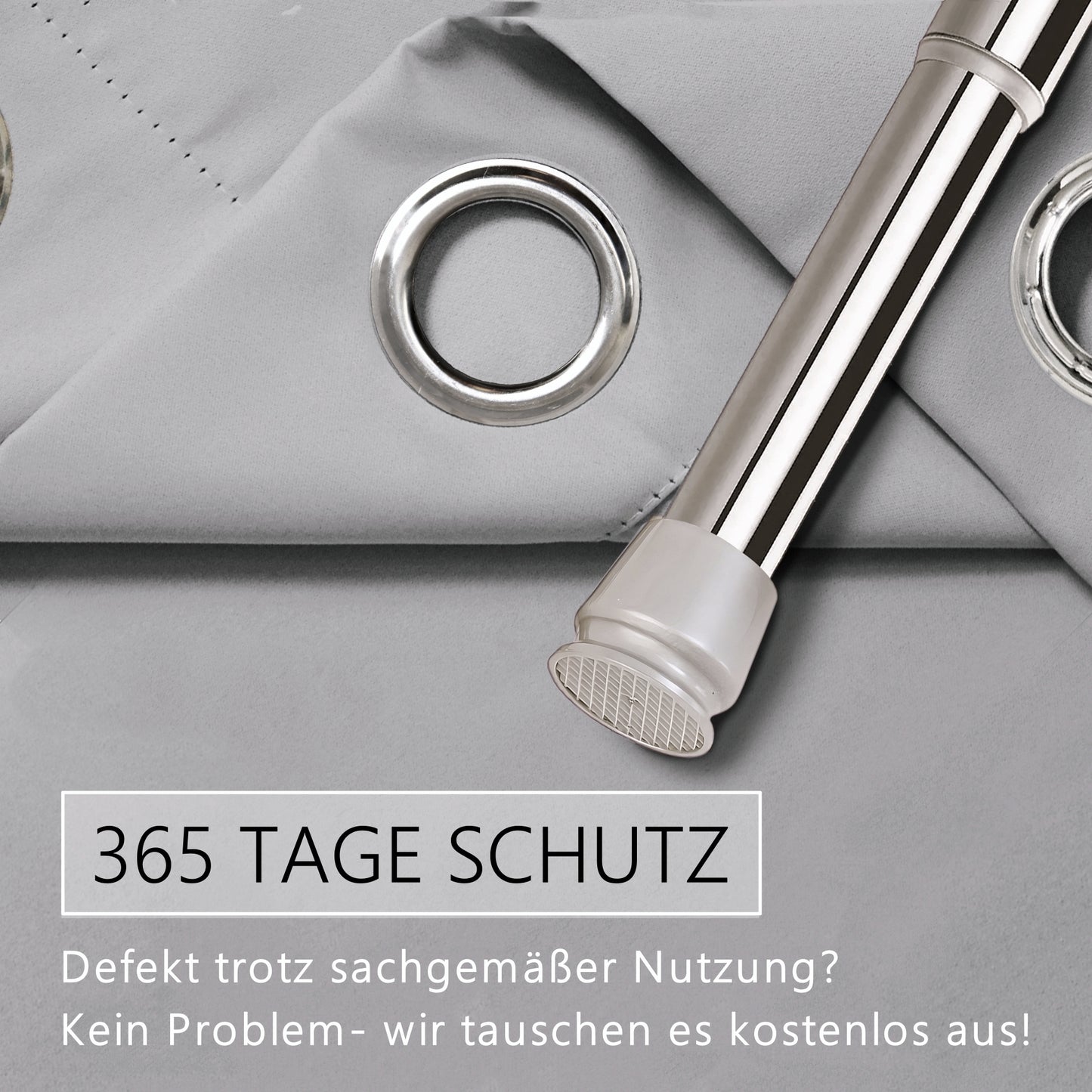 Türvorhang & Stange silber
