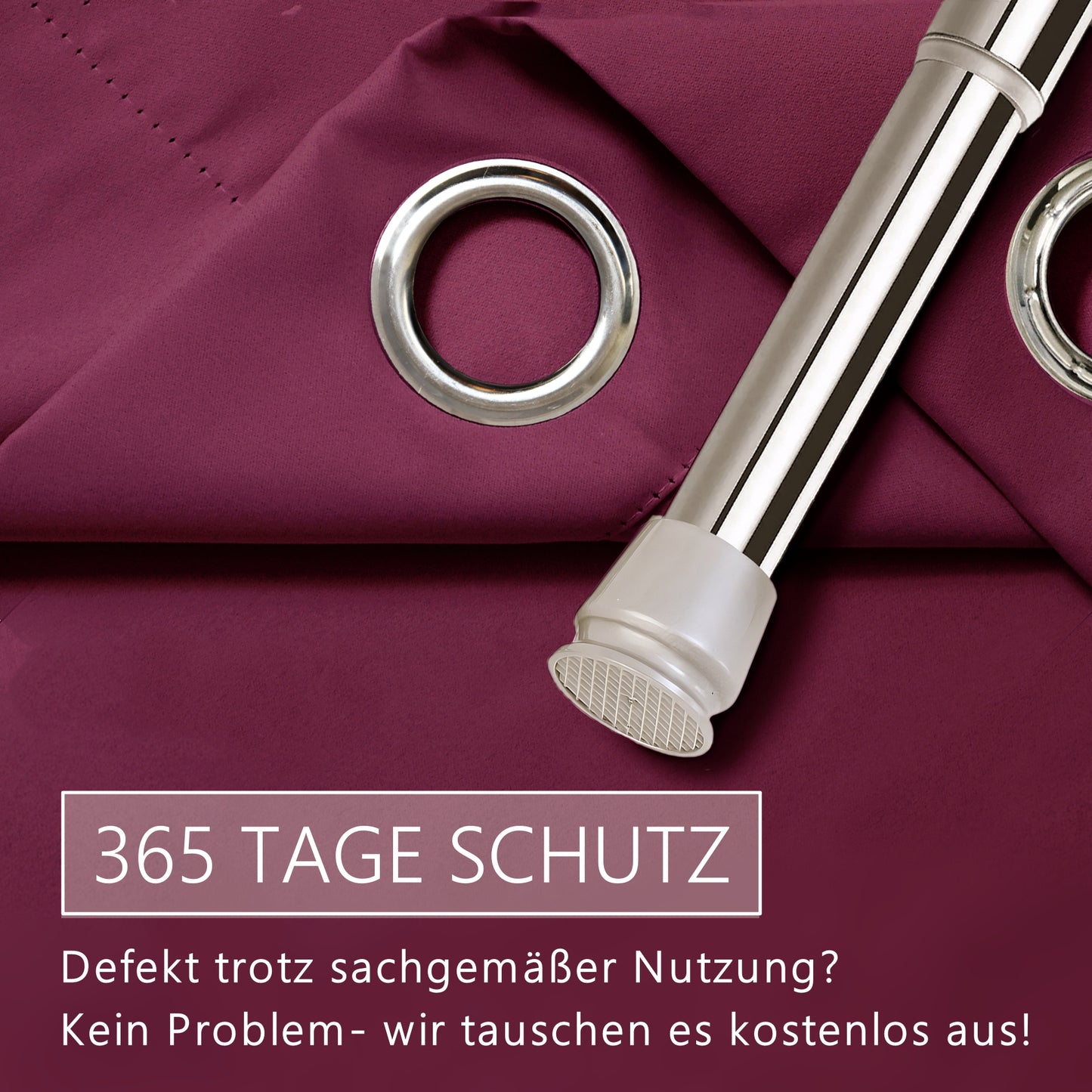 Türvorhang & Stange silber