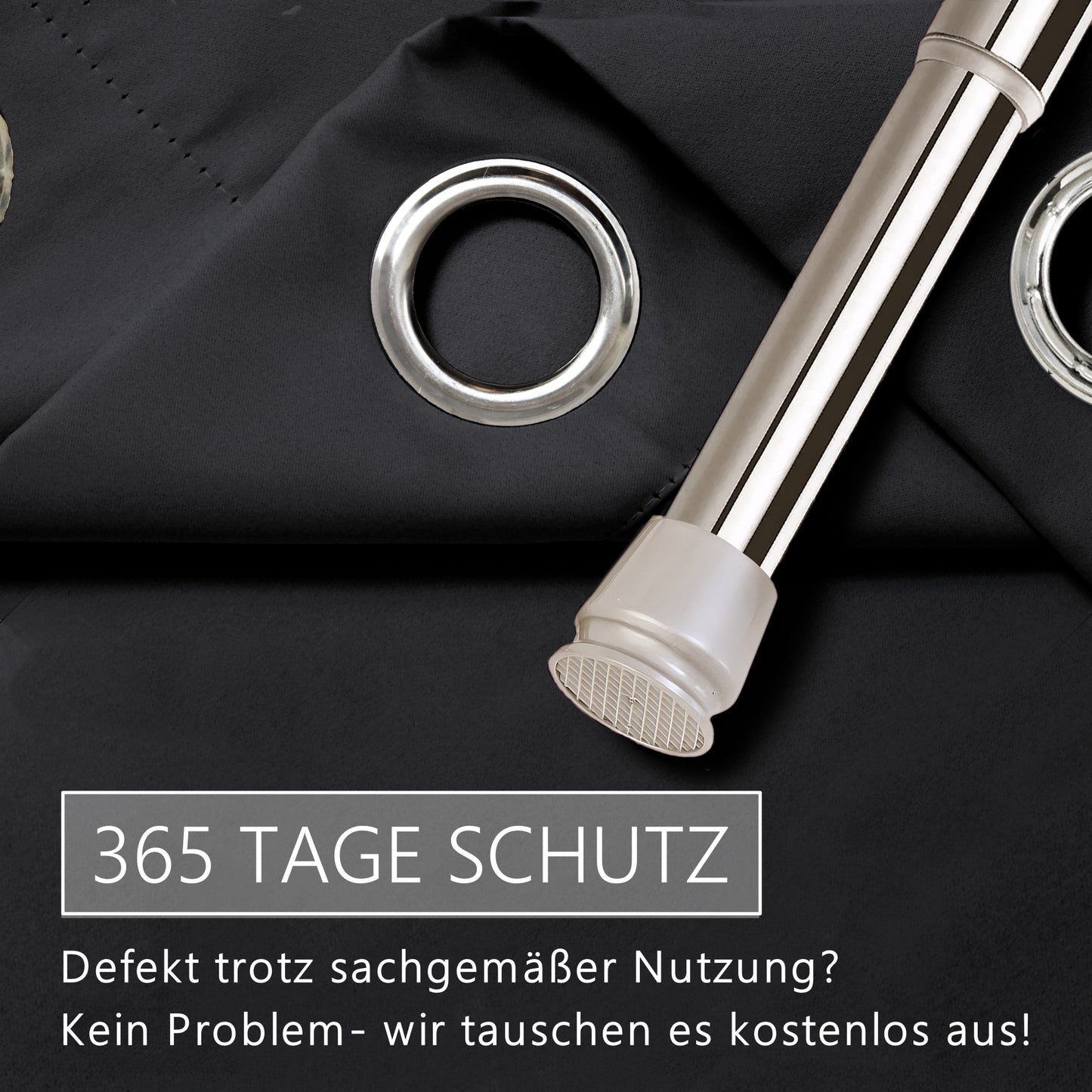 Türvorhang & Stange silber