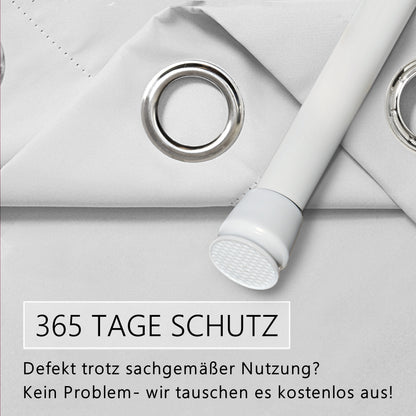 Türvorhang & Klemmstange weiß