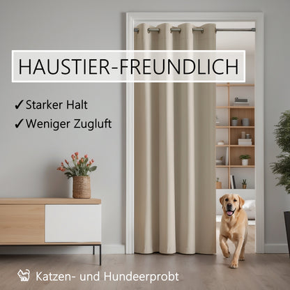 Türvorhang & Stange silber