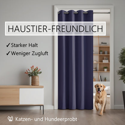 Türvorhang & Stange silber