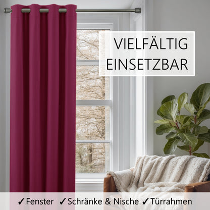 Türvorhang & Stange silber