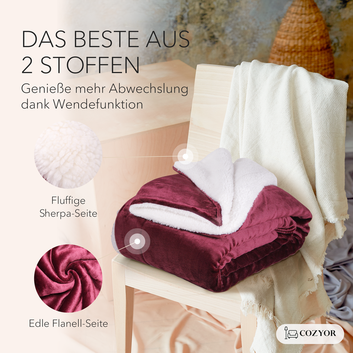 Sherpa-Kuscheldecke – cozyor