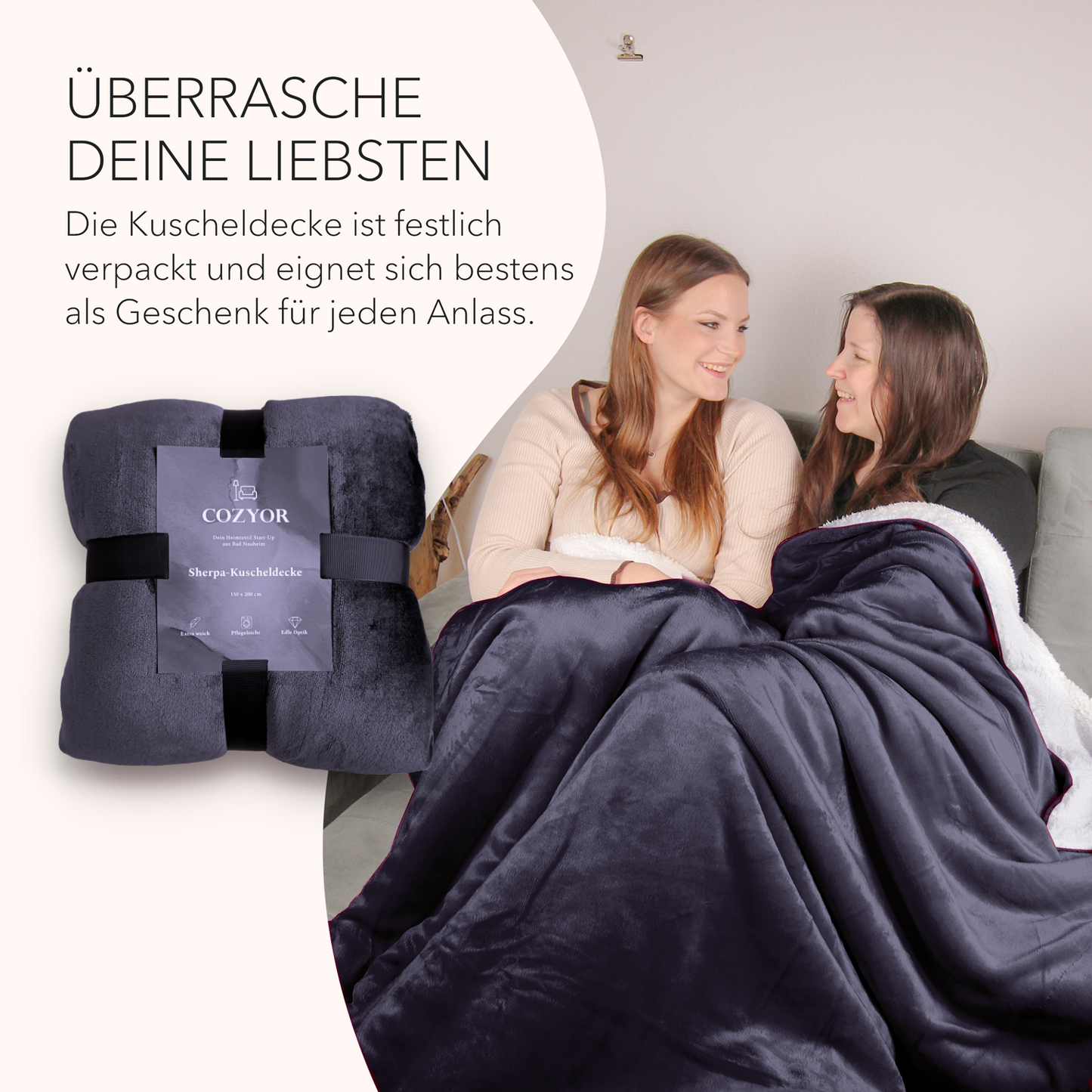 Sherpa-Kuscheldecke