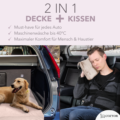 2in1-Reisekissen und -decke