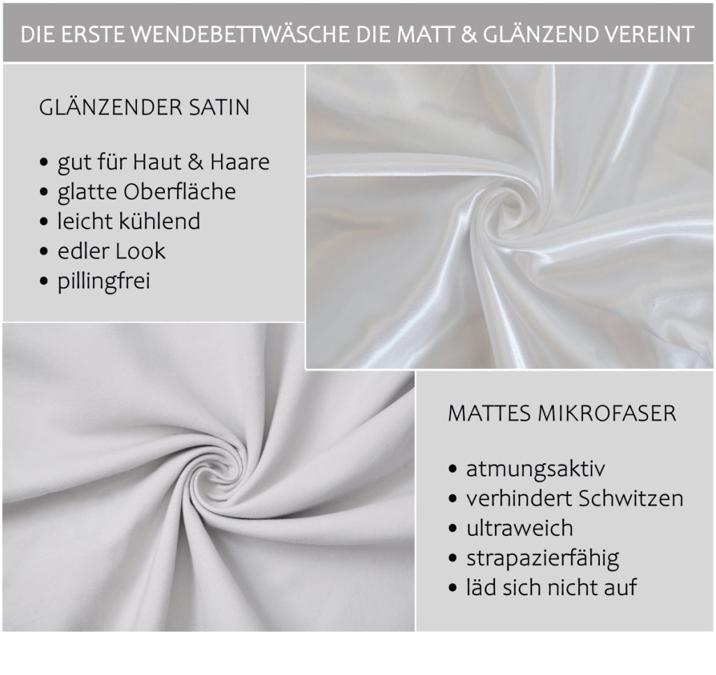 Wendebettwäsche Satin & Mikrofaser