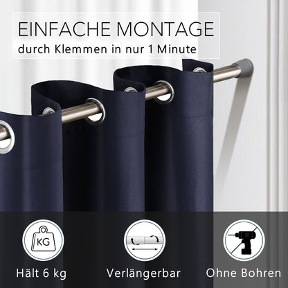 Türvorhang & Stange silber