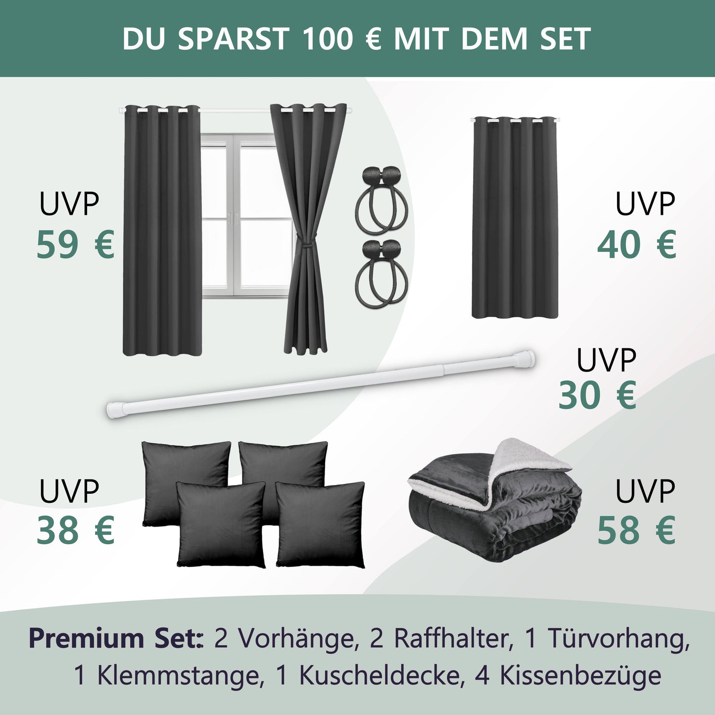 Türvorhang Set