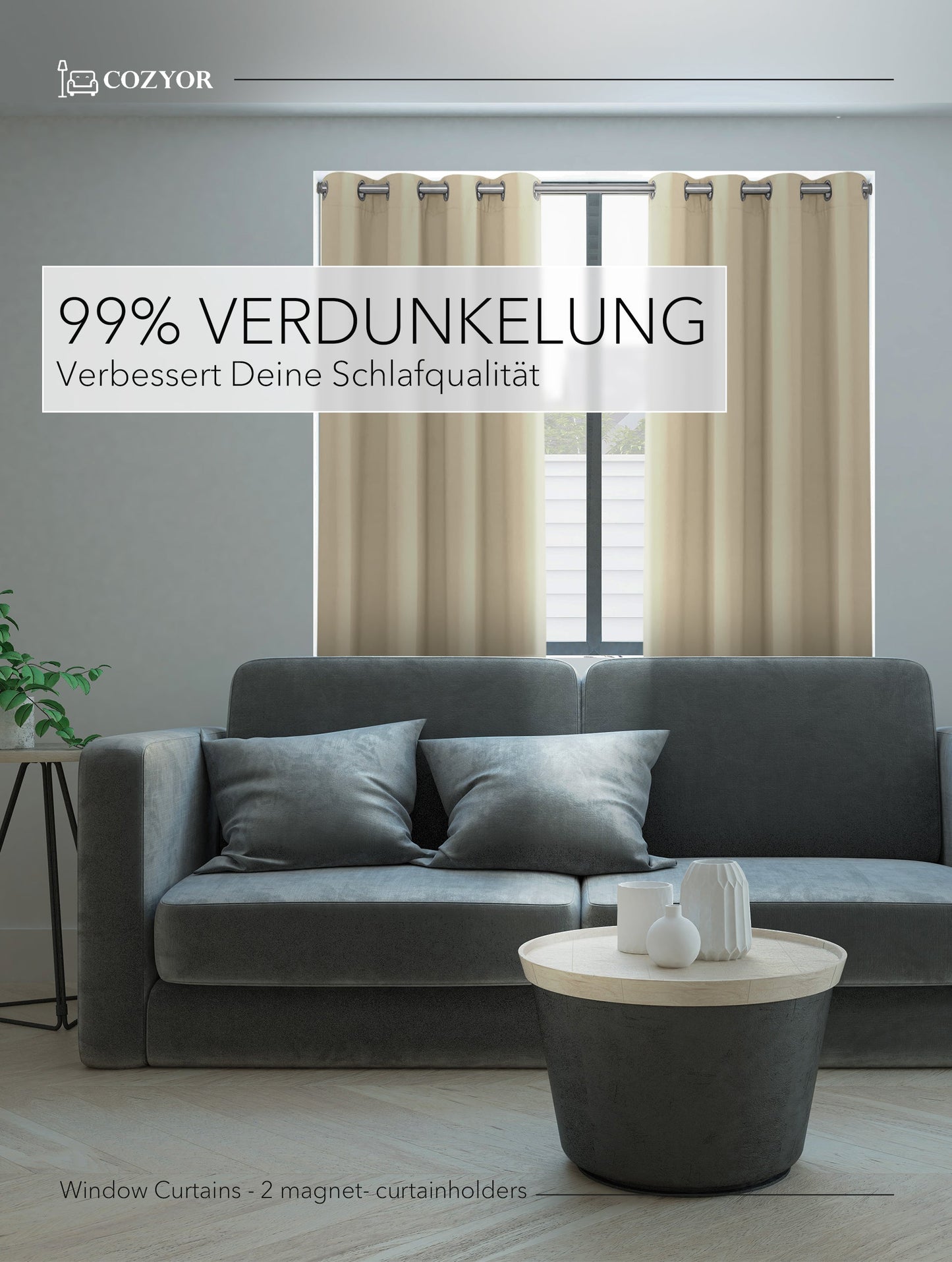 Verdunkelungs-Vorhang-Set