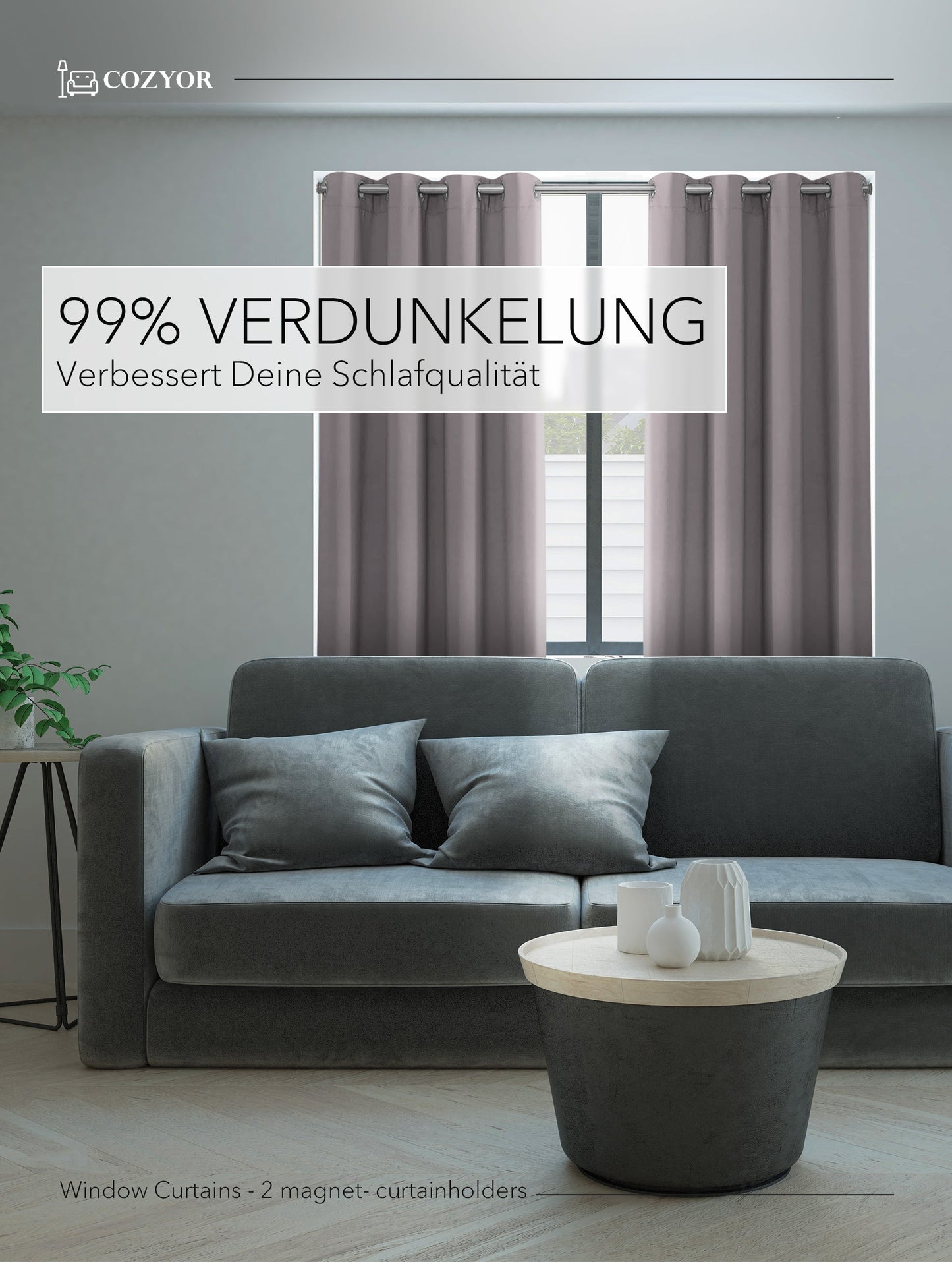 Verdunkelungs-Vorhang-Set