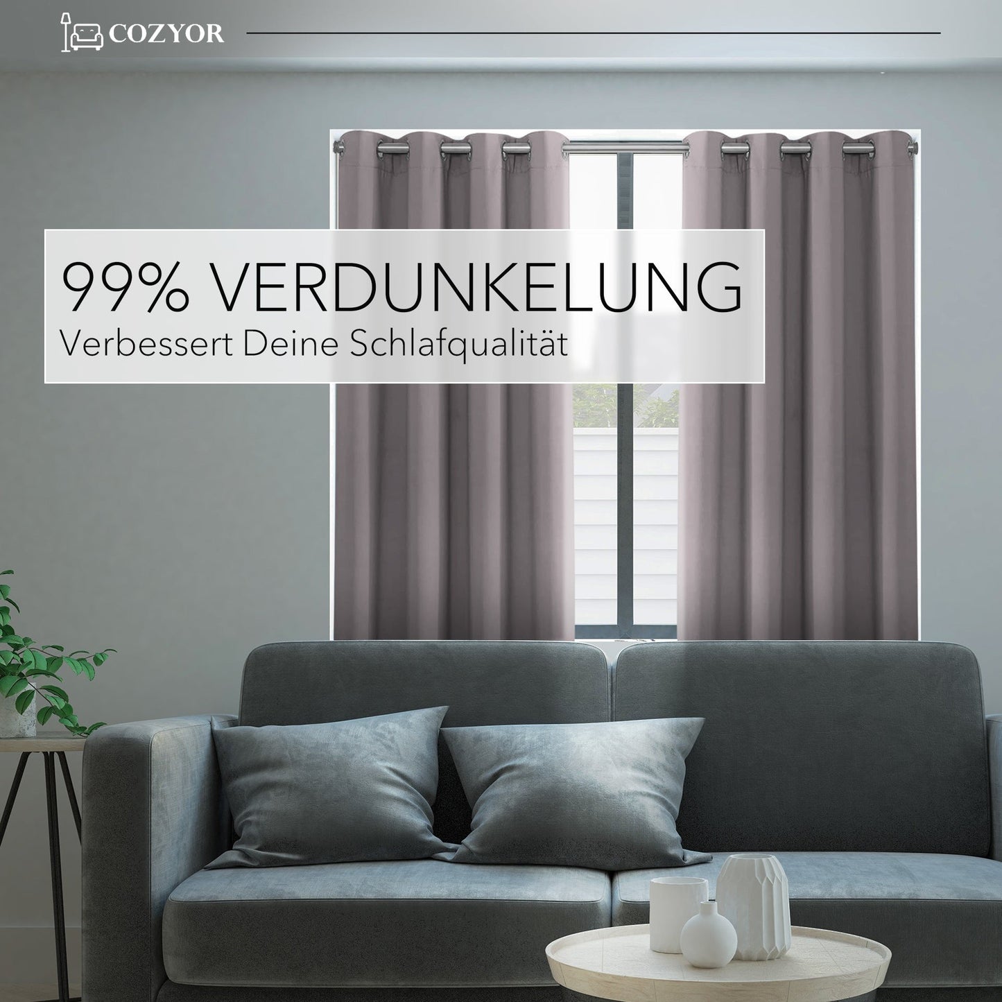 Verdunkelungs-Vorhang-Set