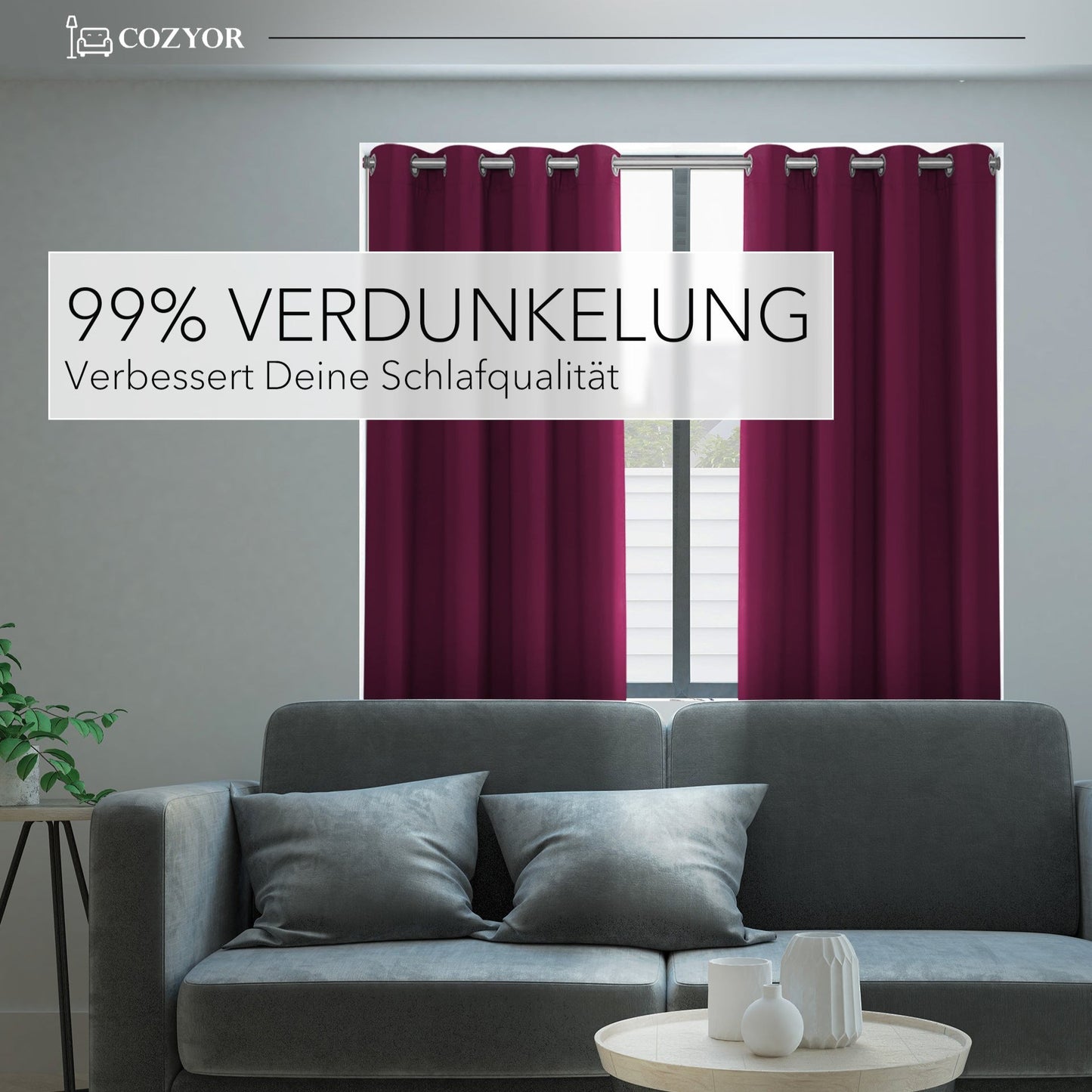 Verdunkelungs-Vorhang-Set