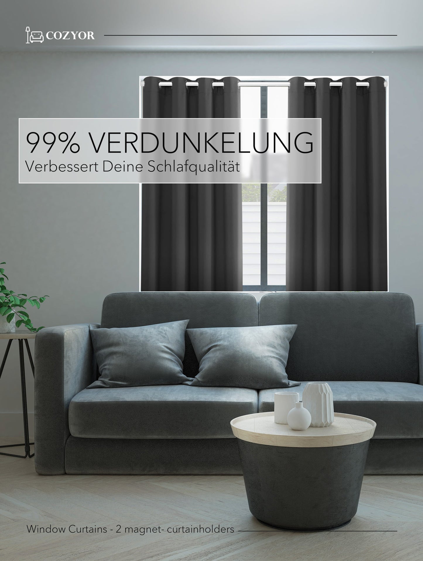 Verdunkelungs-Vorhang-Set