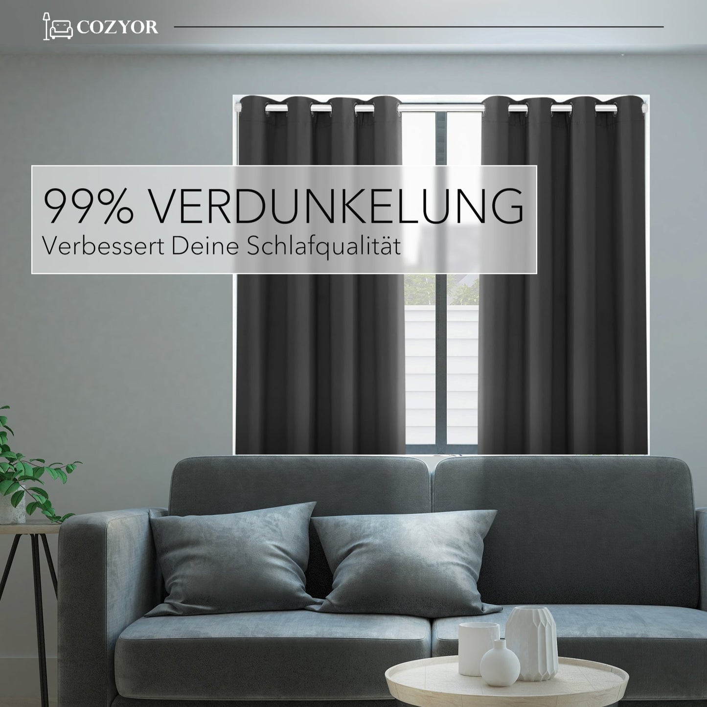 Verdunkelungs-Vorhang-Set